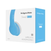 Kruger&Matz KM0656 Bezdrôtové detské slúchadlá, Street Kids, Bluetooth: 5.3, 400 mAh, modré