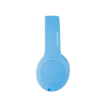 Kruger&Matz KM0656 Bezdrôtové detské slúchadlá, Street Kids, Bluetooth: 5.3, 400 mAh, modré