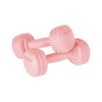 Rebel RBA-2306 Fitness činky 2 x 1,5 kg, svetlo ružová
