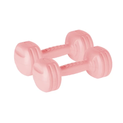 Rebel RBA-2306 Fitness činky 2 x 1,5 kg, svetlo ružová