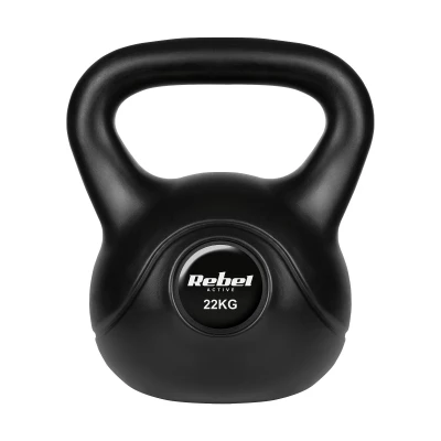 Rebel RBA-2321 Kettlebell Active 22 kg, černý