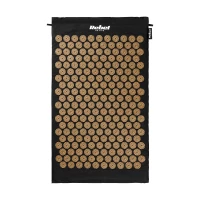 Rebel RBA-6002-GL Akupresurní masážní podložka + polštářek 72 x 42cm, černozlatá