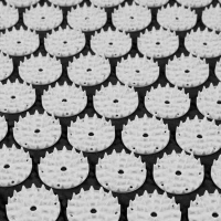 Rebel RBA-6003-BK Akupresúrna masážna podložka XXL + vankúš 130 x 50 cm, čierna a sivá