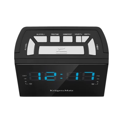 Kruger&Matz KM0821 Radiobudík LED, FM, 2x AAA 1,5 V, černý