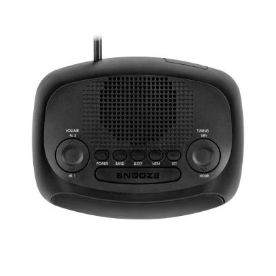 Kruger&Matz KM0824 Radiobudík LED, FM, 2x AAA 1,5 V, černý