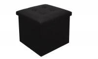 Ruhhy 25779 Taburet s úložným prostorem 38 x 38 cm, černý