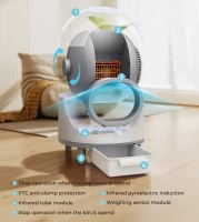 Nuxie 3165 Samočisticí kočičí toaleta s inteligentní smart Wi-Fi, 60 l, bílá