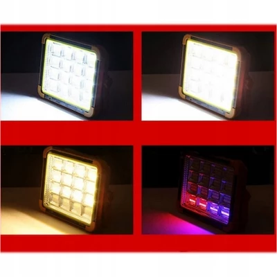LedLight 3370 Halogenový LED solární reflektor dobíjecí USB-C, 200W