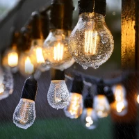 LedLight 3393 Solární dekorační řetěz girlanda 15 žárovek, 15 m, teplá bílá