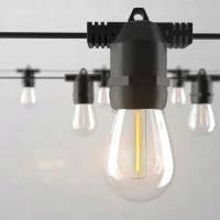 LedLight 3393 Solární dekorační řetěz girlanda 15 žárovek, 15 m, teplá bílá