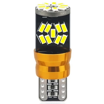 LedLight 3176 Autožárovka W5W 27 SMD 3014 CANBUS 6000K, 5 ks