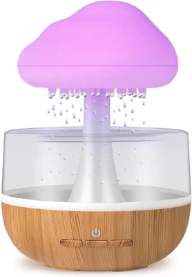 Verk 27484 Multifunkční zvlhčovač vzduchu houba, LED RGB, 200 ml, bílá