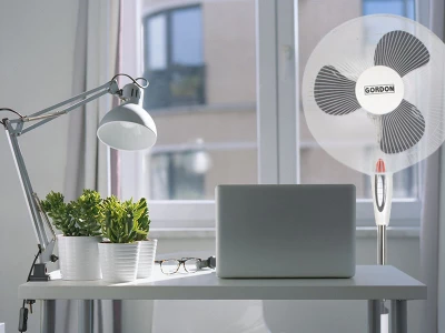 Gordon G166 Stojanový ventilátor prům. 40 cm, 60 W, bílá
