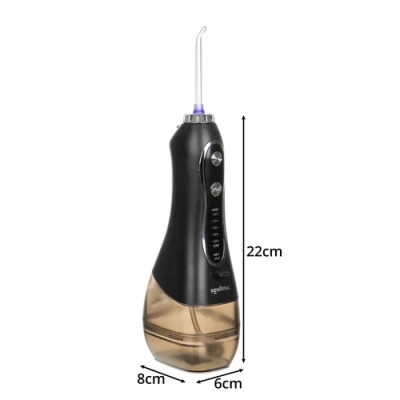 Soulima 25397 Bezdrátová ústní sprcha - irigátor, 8 nástavců, 2500 mAh, černá