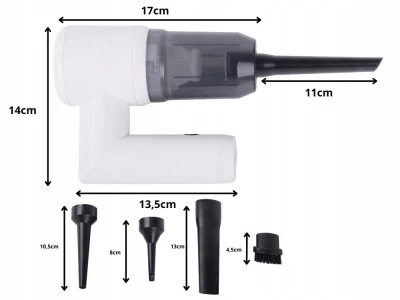 Verk 27505 Multifunkční ruční vysavač  4 v 1, 2000mAh, bílý