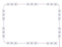 Verk 27515 LED zrkadlový pás USB, stmievateľný, 10 LED diód