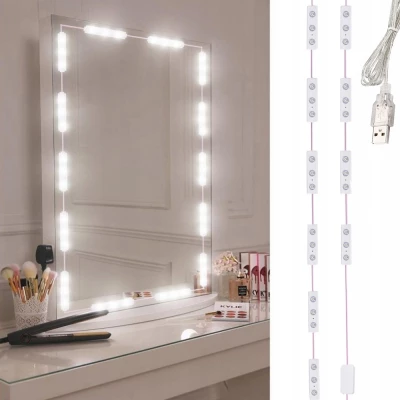 Verk 27515 LED zrkadlový pás USB, stmievateľný, 10 LED diód
