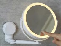Verk 27520 LED kosmetické zrcátko, otočné 360°, bílé 