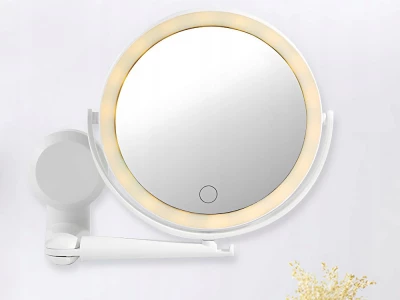 Verk 27520 LED kosmetické zrcátko, otočné 360°, bílé 