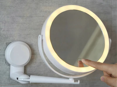 Verk 27520 LED kosmetické zrcátko, otočné 360°, bílé 