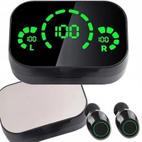 Verk 06356 Bezdrôtové slúchadlá Bluetooth 5.4 - Powerbank 500 mAh, čierna