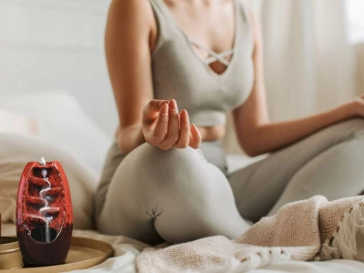 Verk 27420 Keramická aromalampa kouřový vodopád, červená