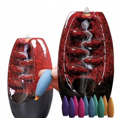 Verk 27420 Keramická aromalampa kouřový vodopád, červená