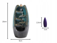 Verk 27420 Keramická aromalampa kouřový vodopád, modrá