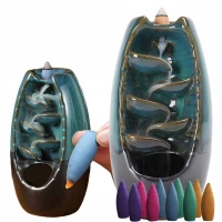 Verk 27420 Keramická aromalampa kouřový vodopád, modrá