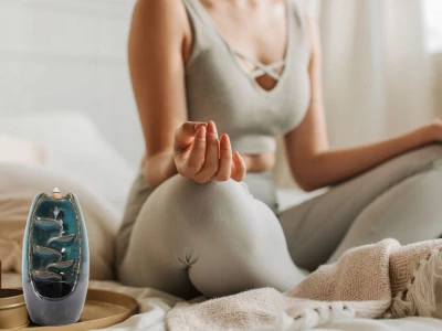 Verk 27420 Keramická aromalampa kouřový vodopád, modrá