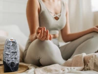 Verk 27420 Keramická aromalampa kouřový vodopád, šedá