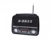 Verk 27543 Přenosné analogové rádio FM/M/SD, USB, AUX, SD, MP3, červené