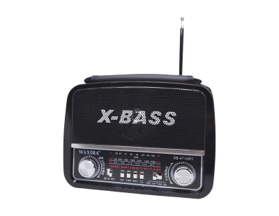 Verk 27543 Přenosné analogové rádio FM/M/SD, USB, AUX, SD, MP3, červené