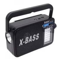 Verk 27544 Přenosné analogové rádio AM/FM/SW, Micro USB, 3.7V, 1200mAh, černé