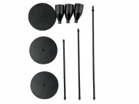 Verk 27581 Sada svietnikov Glamour, 3 ks čierna