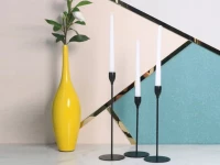 Verk 27581 Sada svietnikov Glamour, 3 ks čierna