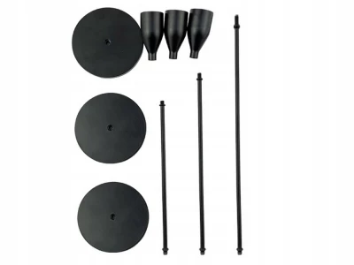 Verk 27581 Sada svietnikov Glamour, 3 ks čierna