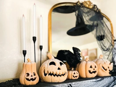 Verk 27581 Sada svietnikov Glamour, 3 ks čierna