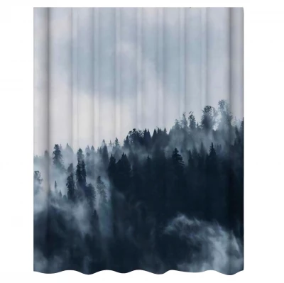 eCa ZPR22 Voděodolný sprchový závěs s 3D motivem 200 x 180 cm