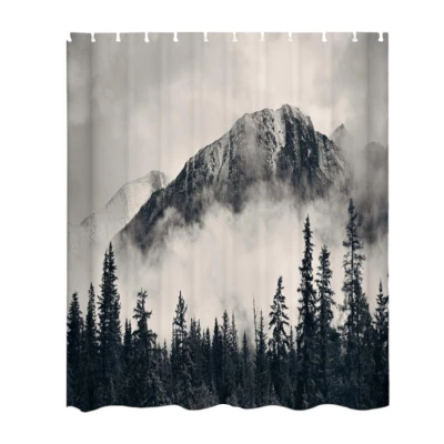 eCa ZPR15 Vodotesný sprchový záves s 3D motívom 200 x 180 cm
