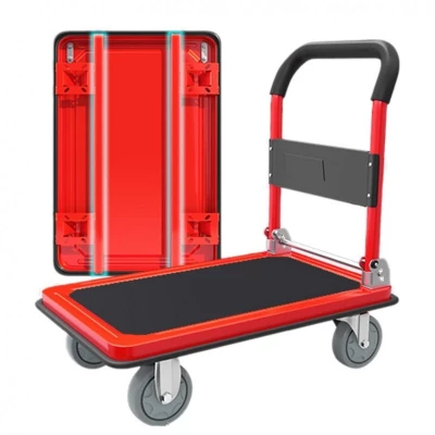 eCa AT01 Přepravní skládací vozík, 300 kg, červená