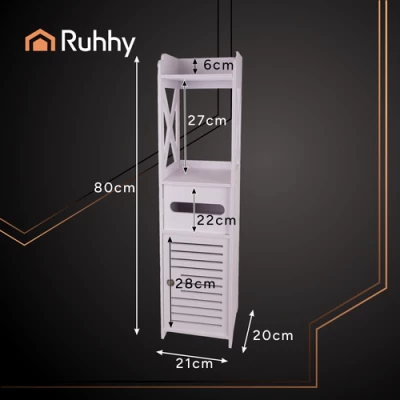 Ruhhy 25763 Koupelnová skříňka 80 x 20 x 21 cm, bílá