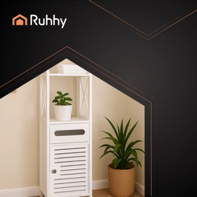 Ruhhy 25763 Koupelnová skříňka 80 x 20 x 21 cm, bílá