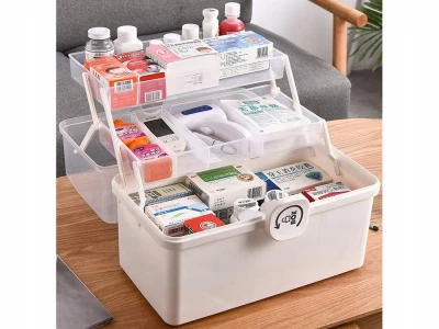 Verk 27553 Organizér na léky 20 x 13 x 9,5 cm, bílý