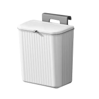 Verk 27571 Závěsný odpadkový koš s víkem 9L, bílý