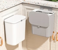 Verk 27571 Závěsný odpadkový koš s víkem 9L, bílý