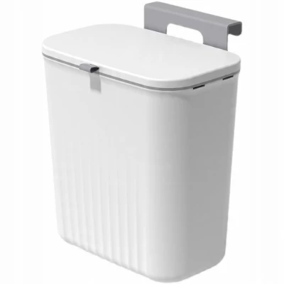 Verk 27571 Závěsný odpadkový koš s víkem 9L, bílý