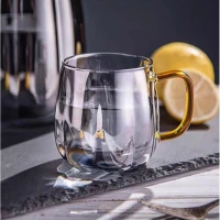 eCa DZ07 Sklenený džbán 1600 ml s vlnitými stenami a vekom + 2 poháre 350 ml