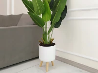 Verk 27579 Květináč s nožičkami, průměr 20,5 cm, bílý