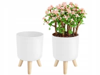 Verk 27579 Květináč s nožičkami, průměr 20,5 cm, bílý